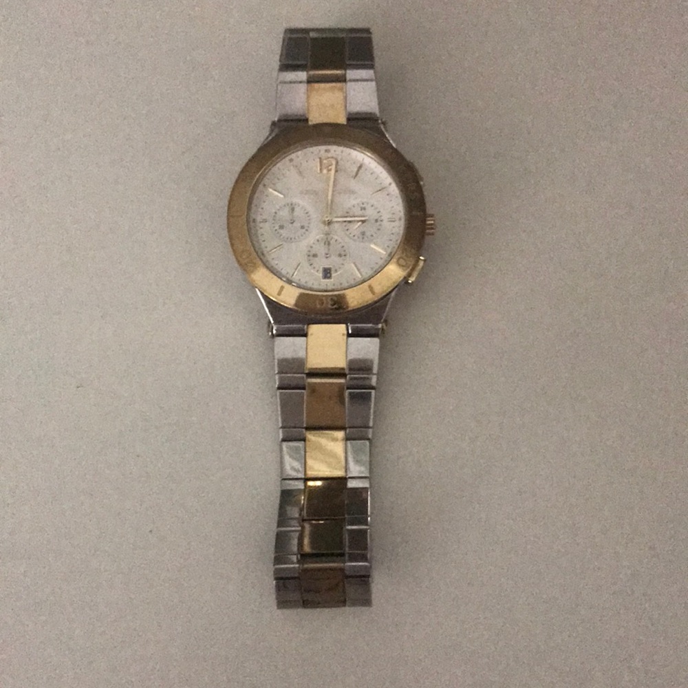 Michael Kors two tone boyfriend watch